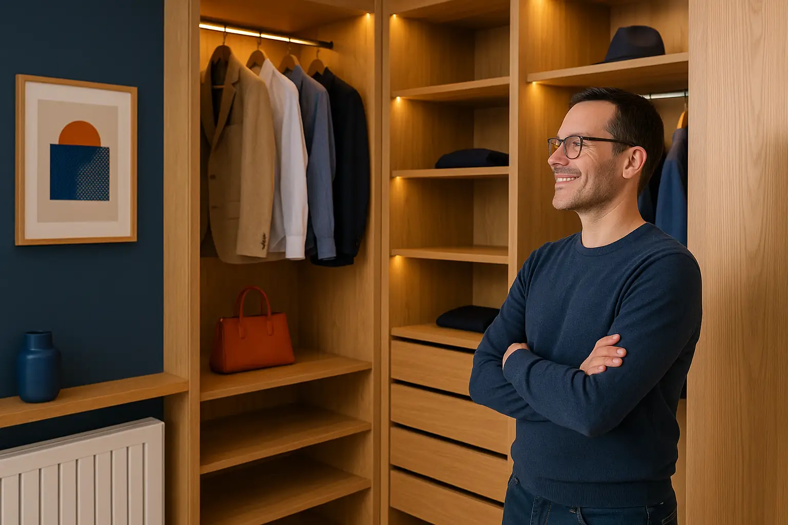 Cliente satisfecho con su nuevo vestidor en San Sebastián de los Reyes