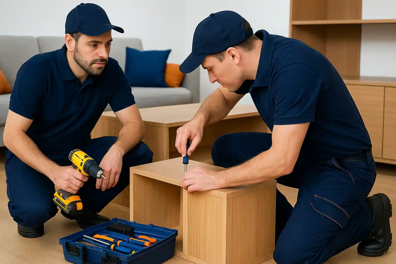 Equipo de montadores e instalación de muebles a domicilio