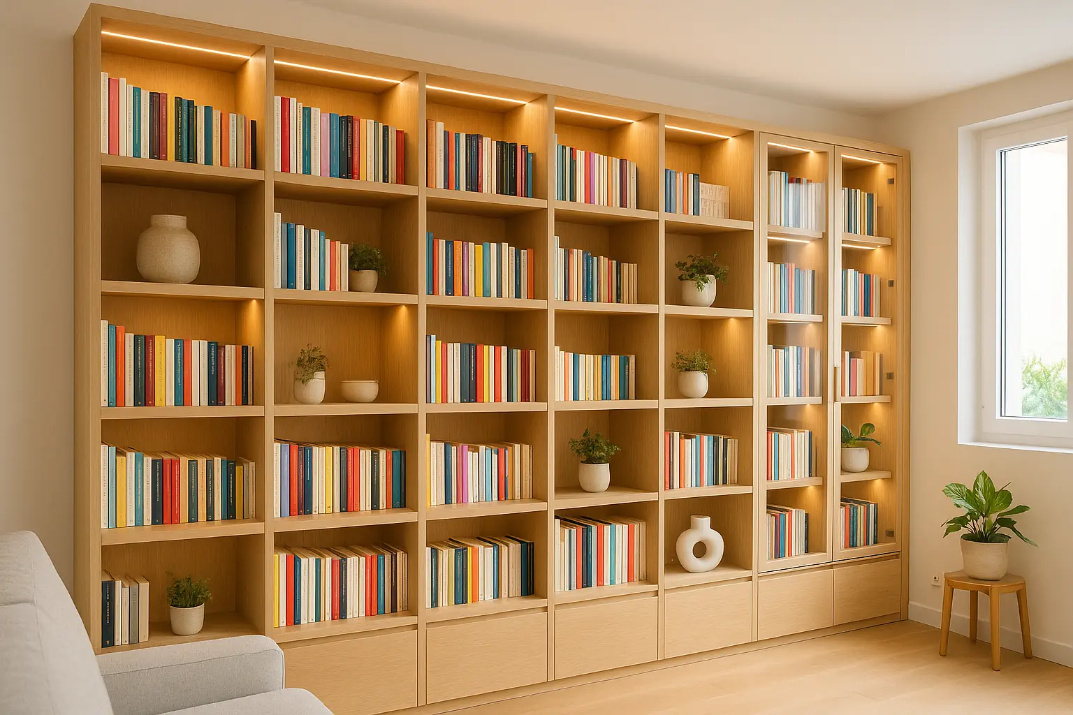 Estanterías y librerías a medida en Madrid Norte